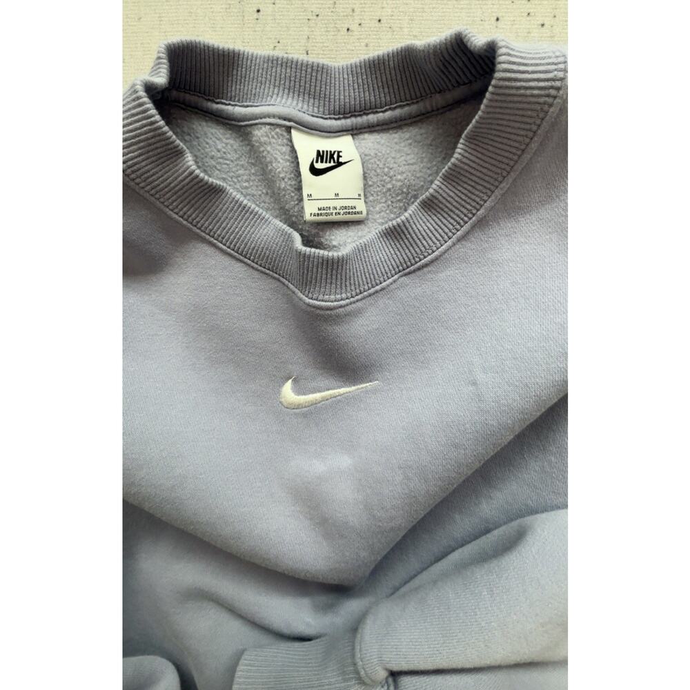 Nike Sportswear Phoenix Fleece Oversized Crewneck Sweatshirt Lavender Purple M - Picture 2 of 4